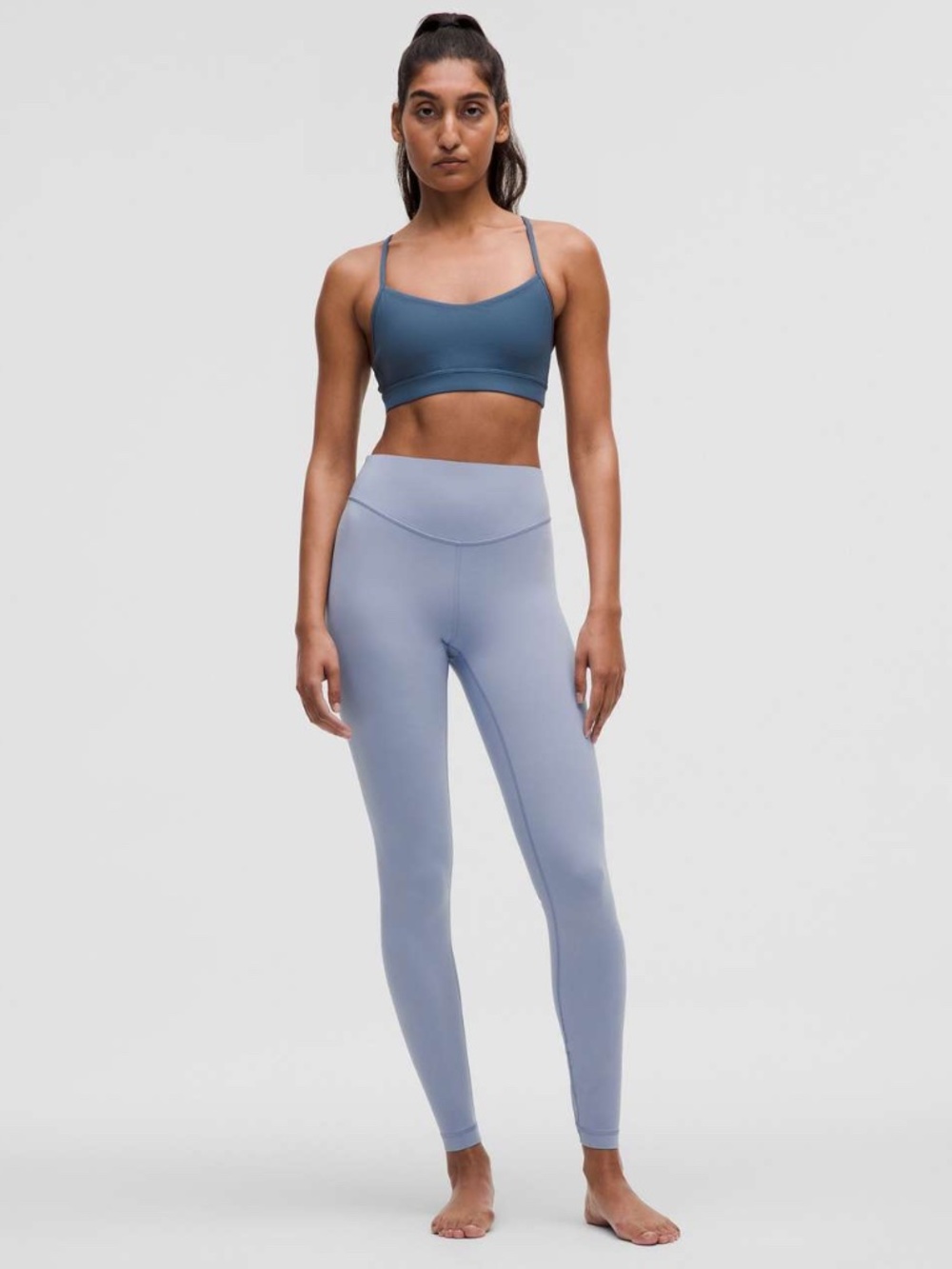 Wunder Under Smooth Cover High Rise 28", Blue Willow, Lululemon, Size 4